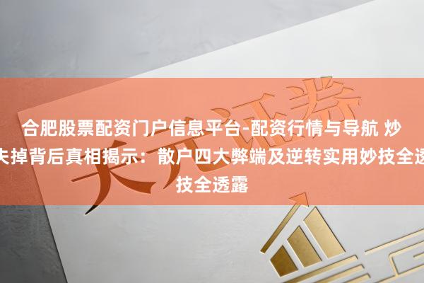 合肥股票配资门户信息平台-配资行情与导航 炒股失掉背后真相揭示：散户四大弊端及逆转实用妙技全透露