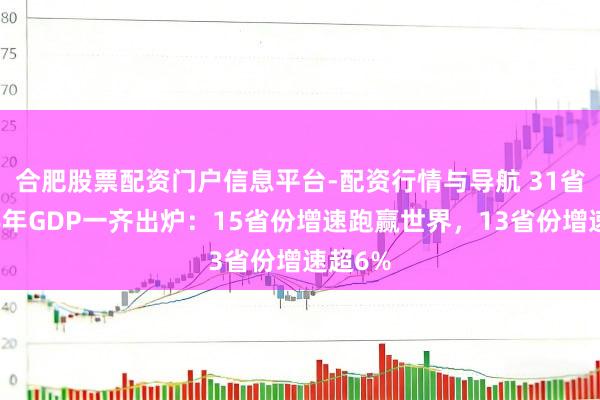 合肥股票配资门户信息平台-配资行情与导航 31省份上半年GDP一齐出炉：15省份增速跑赢世界，13省份增速超6%