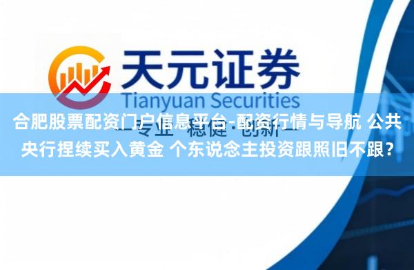合肥股票配资门户信息平台-配资行情与导航 公共央行捏续买入黄金 个东说念主投资跟照旧不跟？